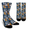 Print Pattern Llama Cactus Unisex Crew Socks-grizzshop