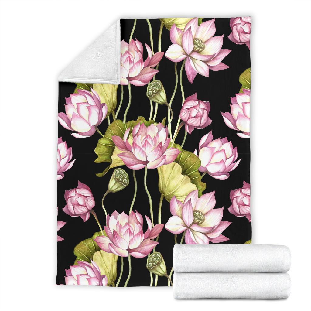 Print Pattern Lotus Blanket-grizzshop