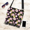 Print Pattern Lotus Crossbody Bags-grizzshop