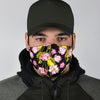 Print Pattern Lotus Face Mask-grizzshop