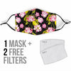 Print Pattern Lotus Face Mask-grizzshop