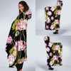 Print Pattern Lotus Hooded Blanket-grizzshop