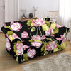 Print Pattern Lotus Loveseat Cover-grizzshop