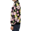 Print Pattern Lotus Men's Bomber Jacket-grizzshop