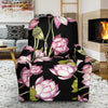 Print Pattern Lotus Recliner Cover-grizzshop