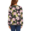 Print Pattern Lotus Women's Sweatshirt-grizzshop