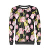 Print Pattern Lotus Women's Sweatshirt-grizzshop