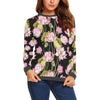 Print Pattern Lotus Women's Sweatshirt-grizzshop