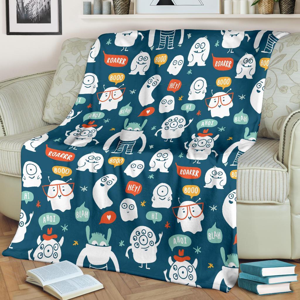 Print Pattern Monster Blanket-grizzshop