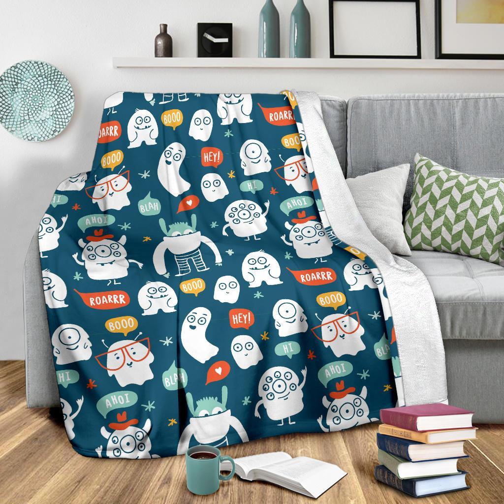 Print Pattern Monster Blanket-grizzshop