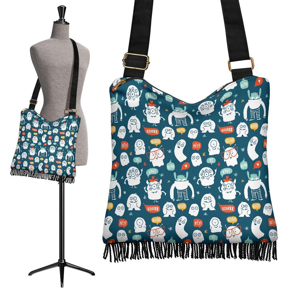 Print Pattern Monster Crossbody Bags-grizzshop