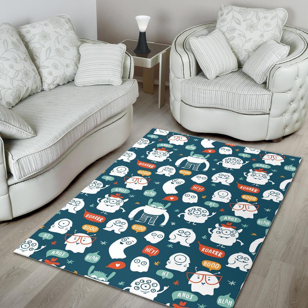 Print Pattern Monster Floor Mat-grizzshop