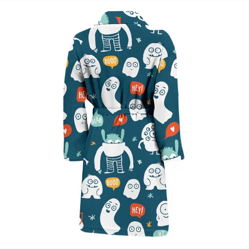 Print Pattern Monster Men Long Robe-grizzshop