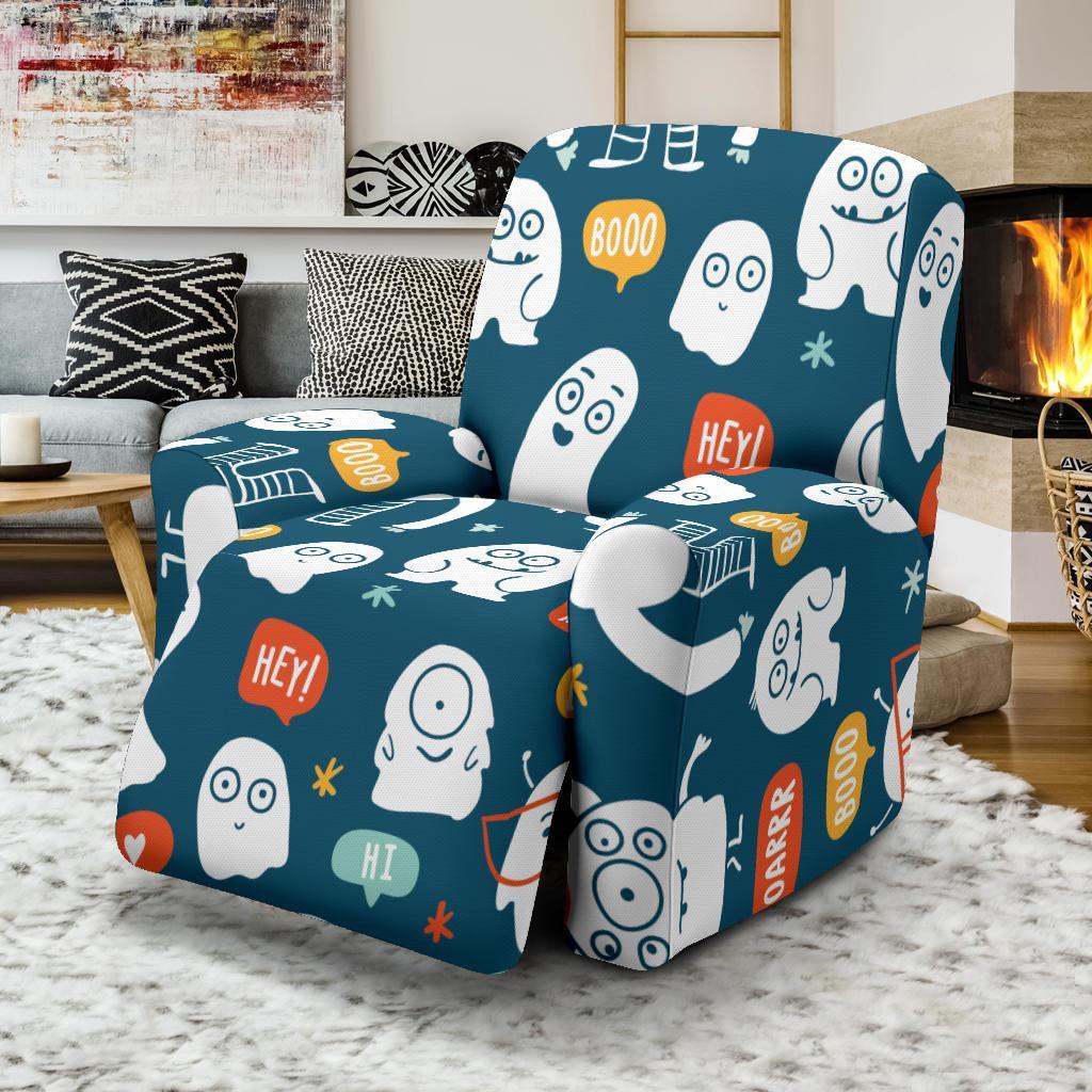 Print Pattern Monster Recliner Cover-grizzshop