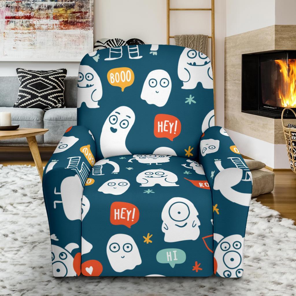 Print Pattern Monster Recliner Cover-grizzshop