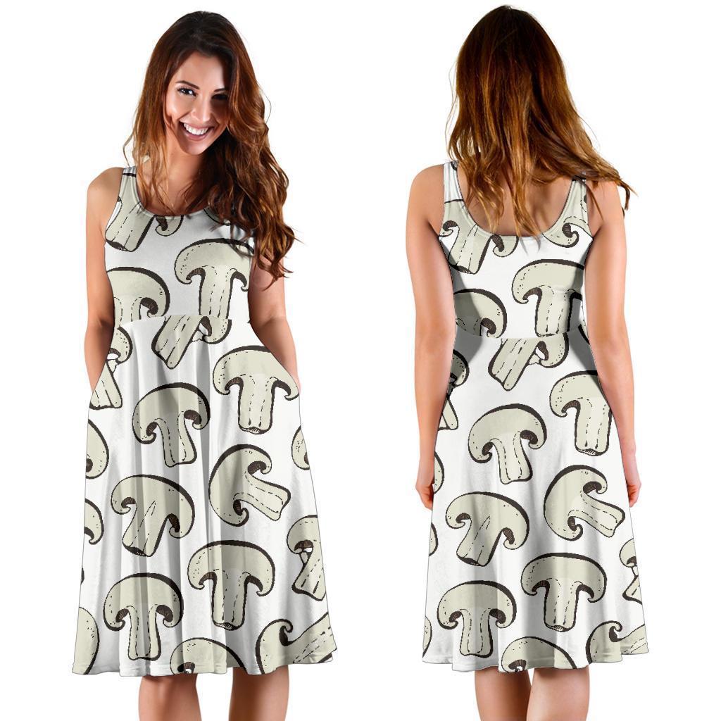 Print Pattern Mushroom Dress-grizzshop