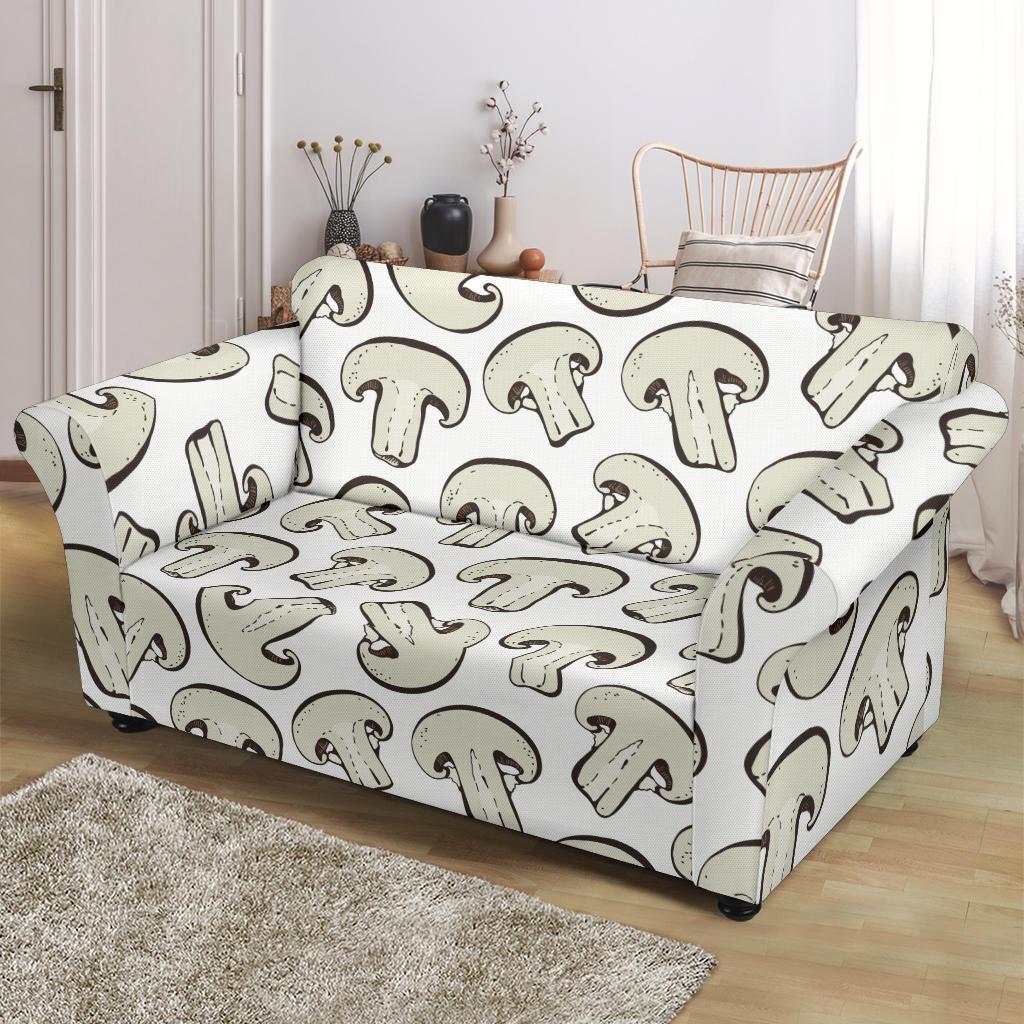 Print Pattern Mushroom Loveseat Cover-grizzshop