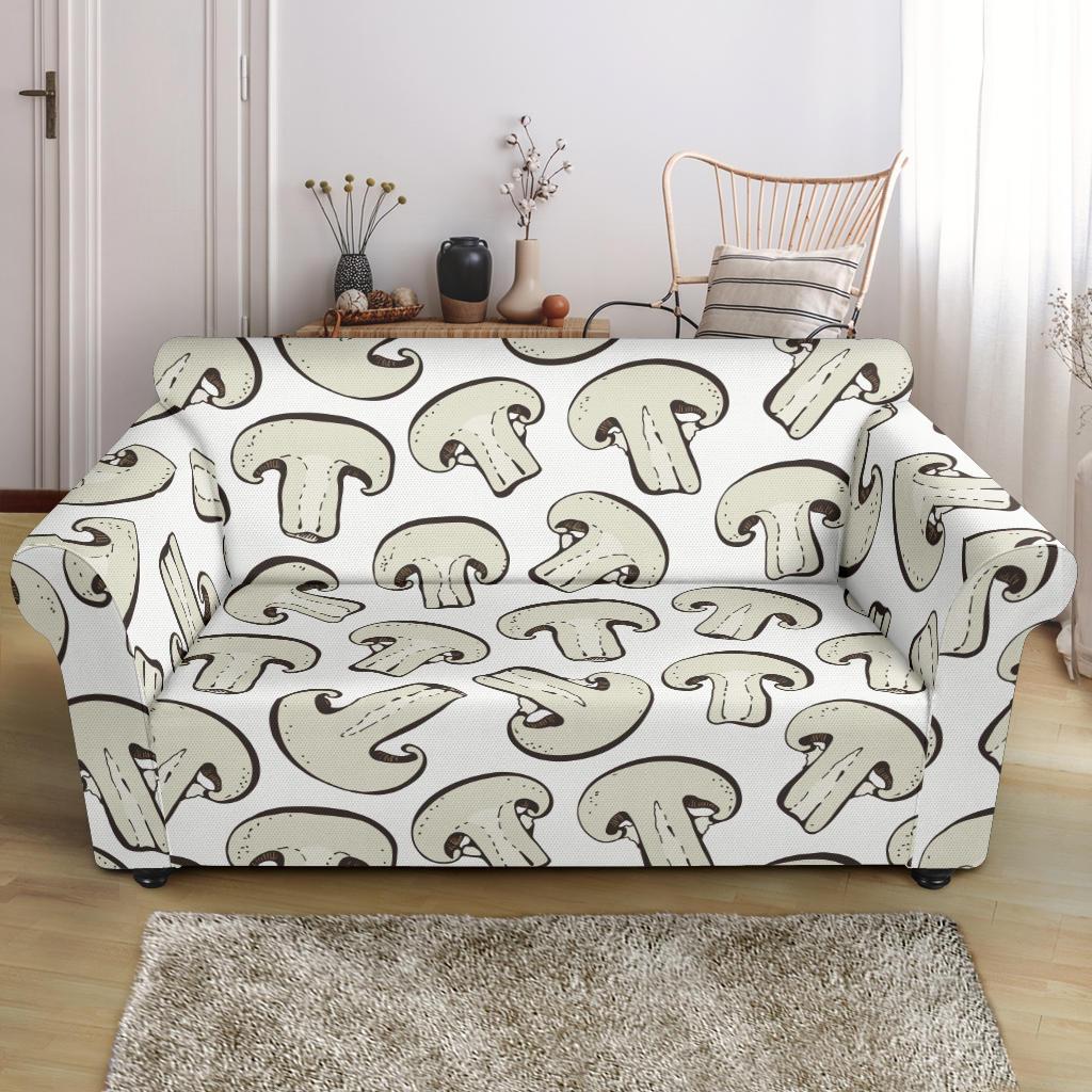 Print Pattern Mushroom Loveseat Cover-grizzshop