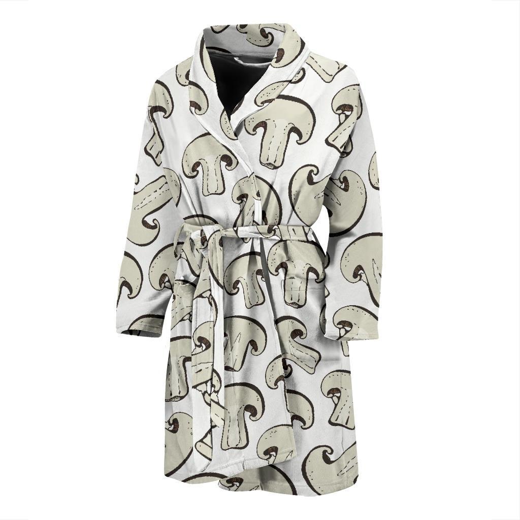 Print Pattern Mushroom Men Long Robe-grizzshop