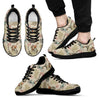 Print Pattern Newspaper Black Sneaker Shoes For Men Women-grizzshop