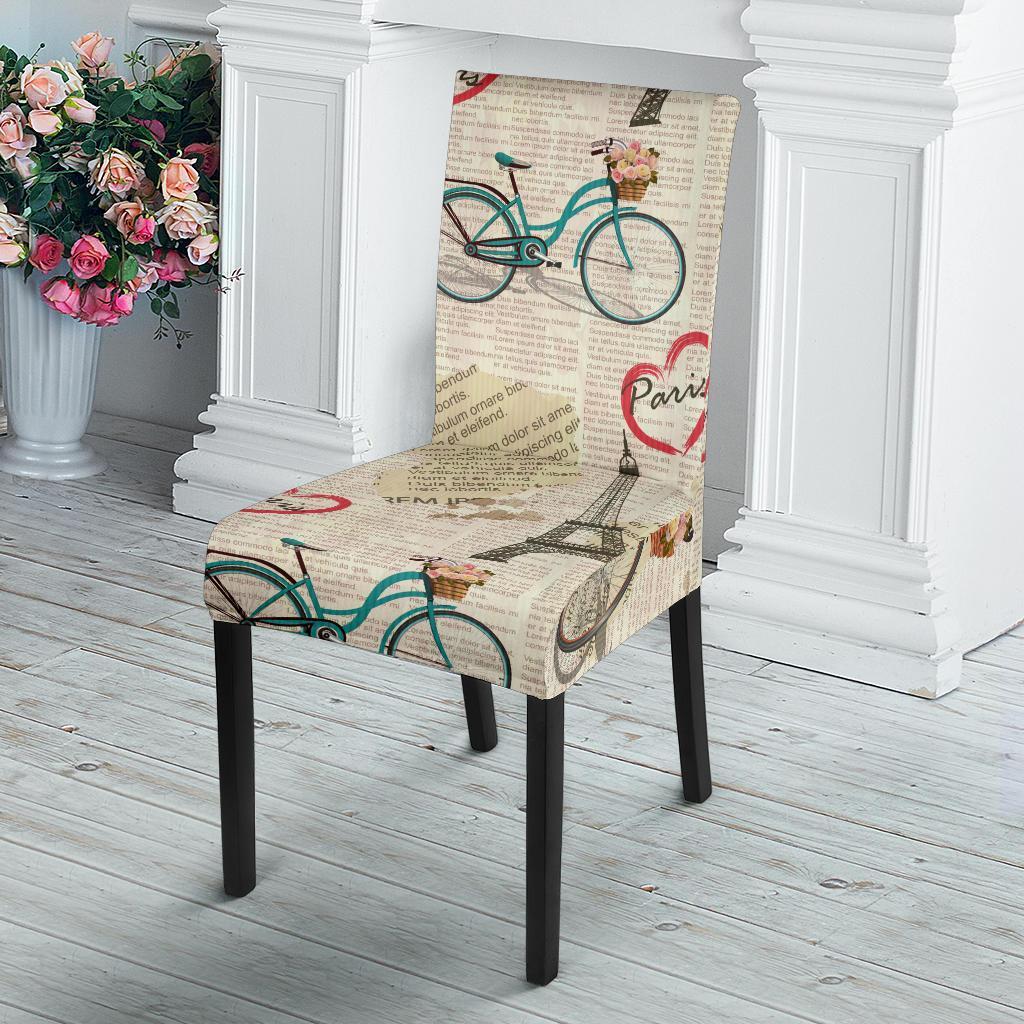 Print Pattern Newspaper Chair Cover-grizzshop