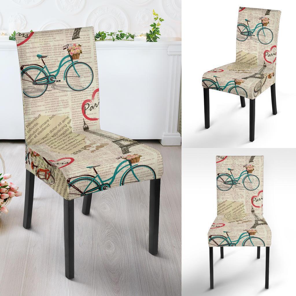 Print Pattern Newspaper Chair Cover-grizzshop