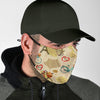 Print Pattern Newspaper Face Mask-grizzshop