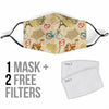 Print Pattern Newspaper Face Mask-grizzshop