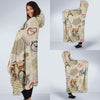 Print Pattern Newspaper Hooded Blanket-grizzshop