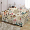 Print Pattern Newspaper Loveseat Cover-grizzshop