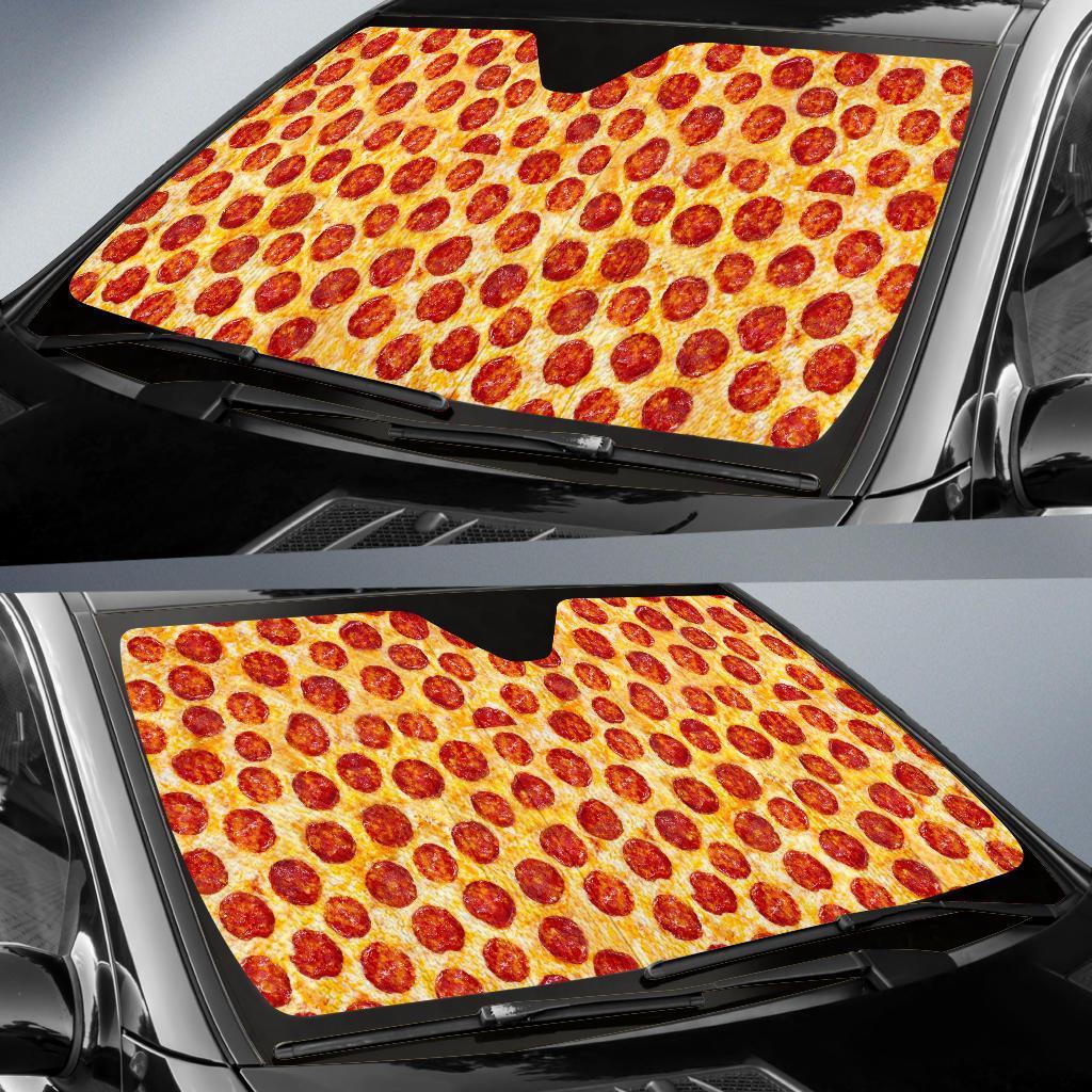 Print Pattern Pizza Car Sun Shade-grizzshop