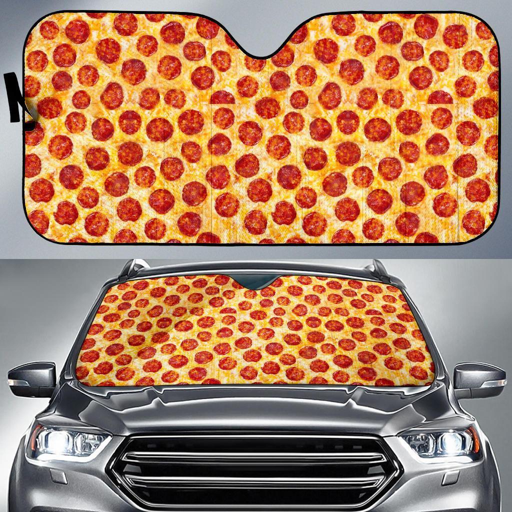Print Pattern Pizza Car Sun Shade-grizzshop