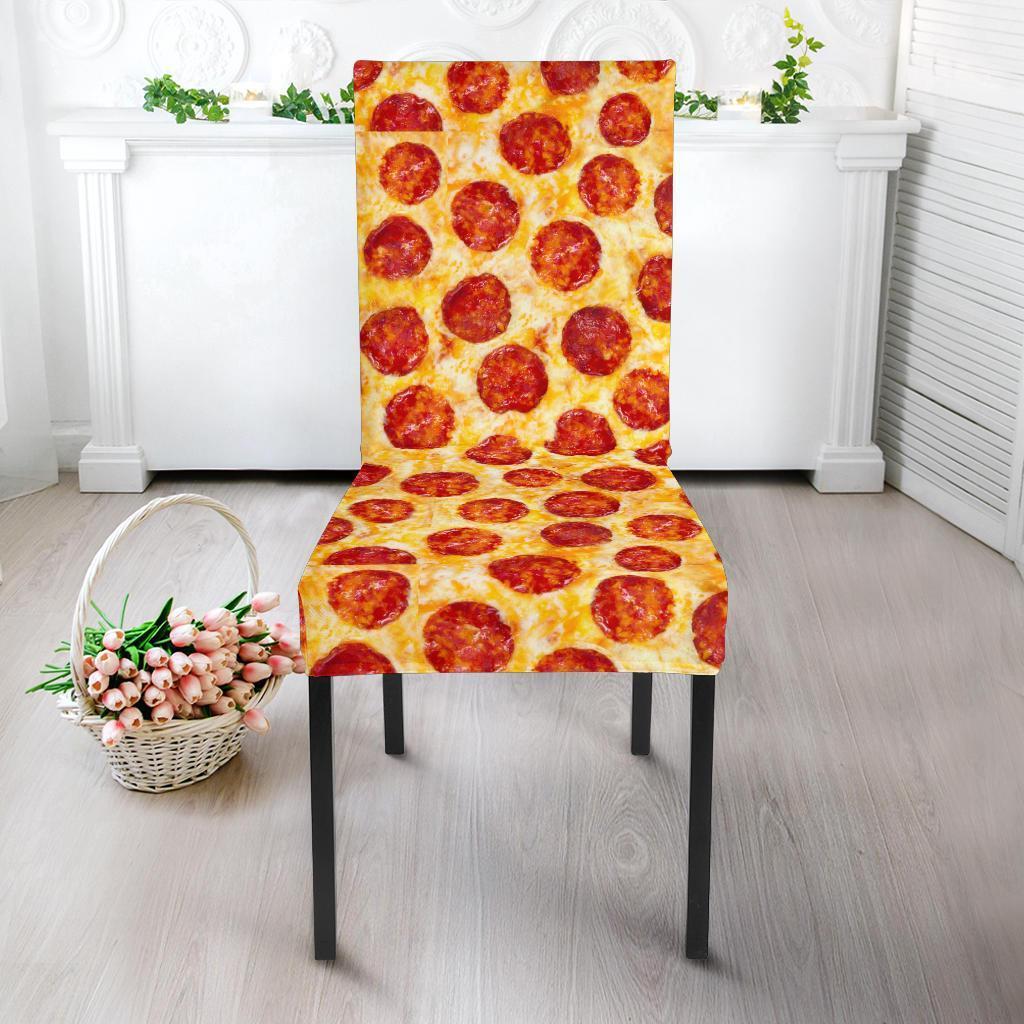 Print Pattern Pizza Chair Cover-grizzshop