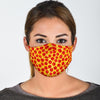 Print Pattern Pizza Face Mask-grizzshop