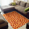 Print Pattern Pizza Floor Mat-grizzshop