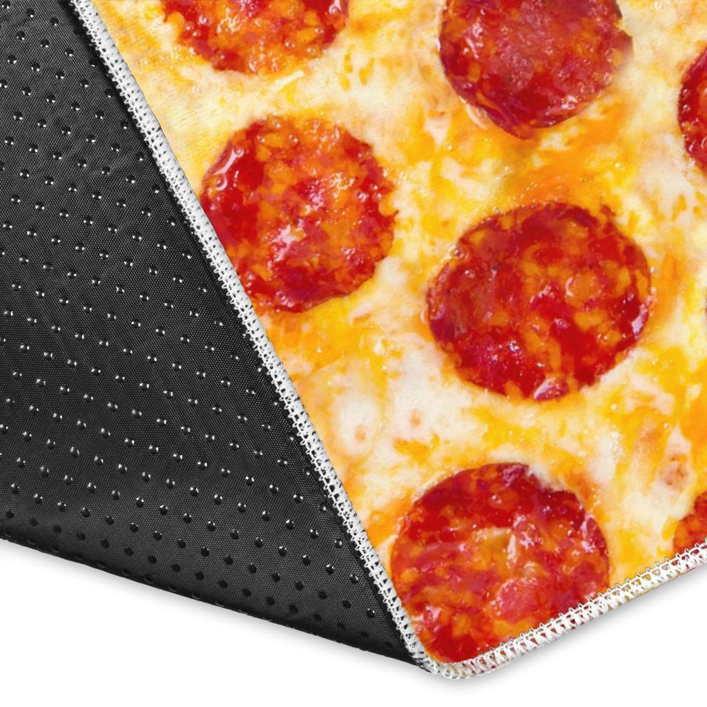 Print Pattern Pizza Floor Mat-grizzshop