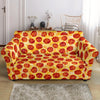 Print Pattern Pizza Loveseat Cover-grizzshop