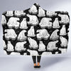 Print Pattern Polar Bear Hooded Blanket-grizzshop