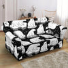 Print Pattern Polar Bear Loveseat Cover-grizzshop