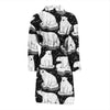 Print Pattern Polar Bear Men Long Robe-grizzshop