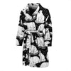 Print Pattern Polar Bear Men Long Robe-grizzshop