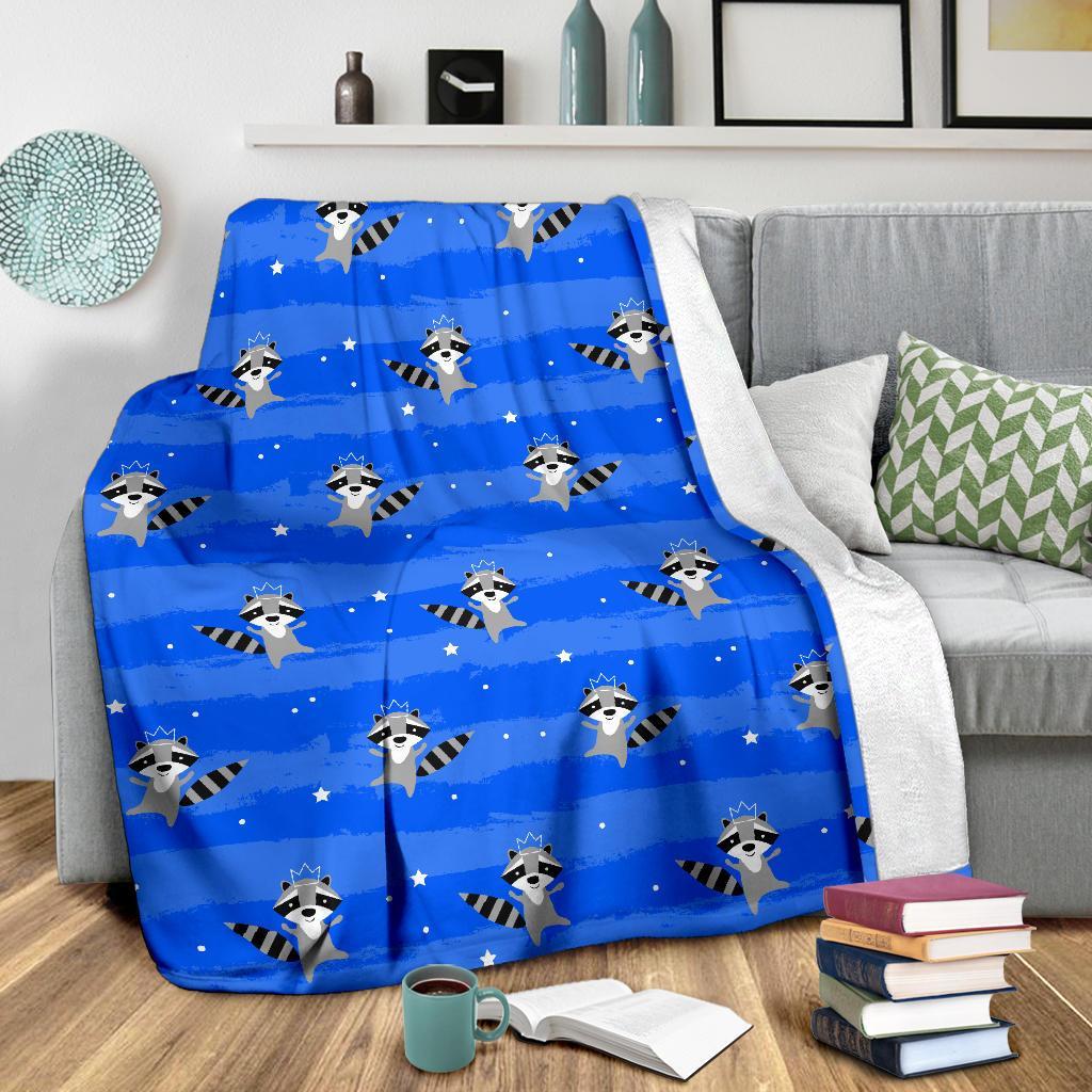 Print Pattern Raccoon Blanket-grizzshop