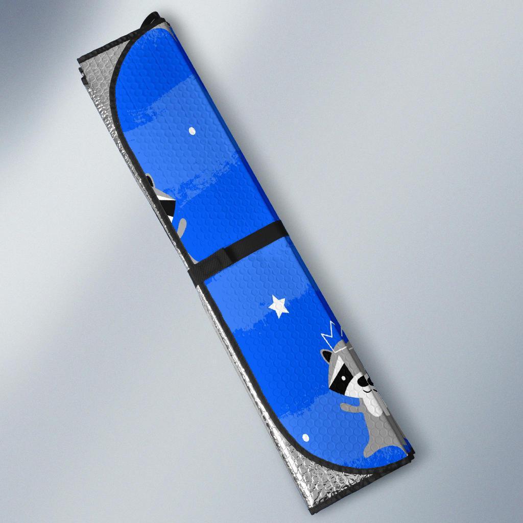 Print Pattern Raccoon Car Sun Shade-grizzshop