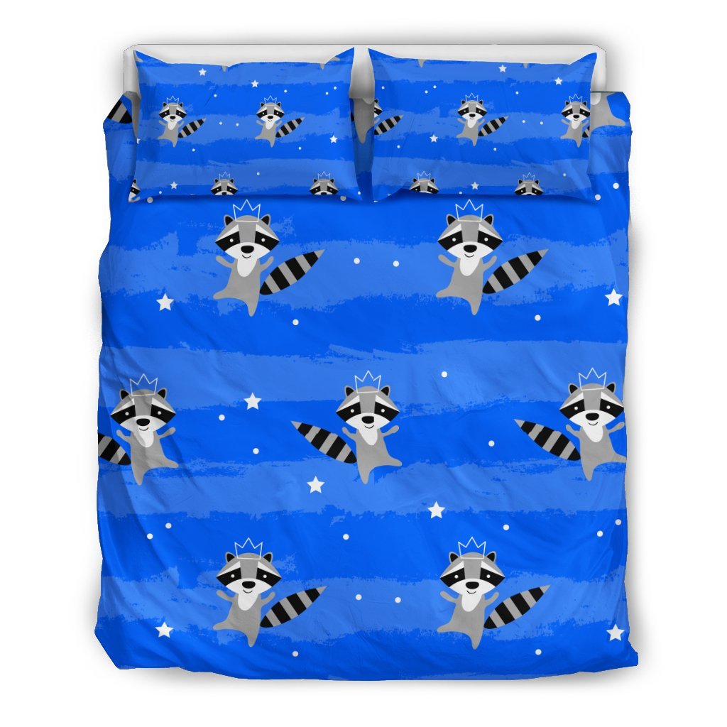 Print Pattern Raccoon Duvet Cover Bedding Set-grizzshop