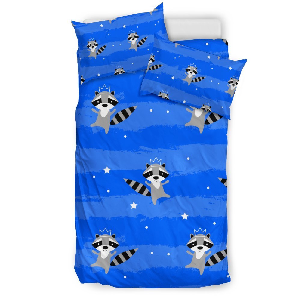 Print Pattern Raccoon Duvet Cover Bedding Set-grizzshop