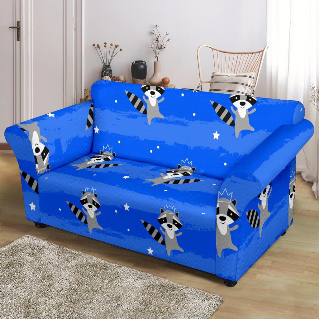 Print Pattern Raccoon Loveseat Cover-grizzshop