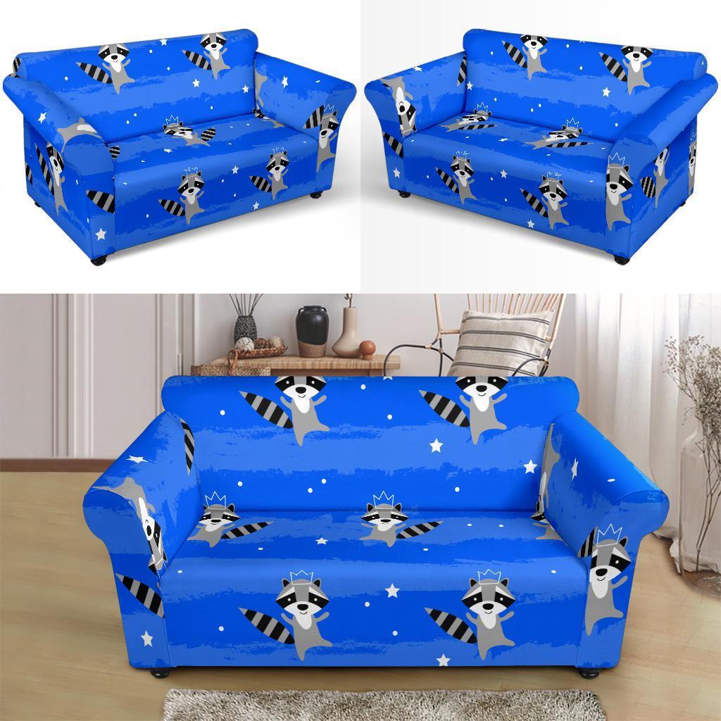 Print Pattern Raccoon Loveseat Cover-grizzshop