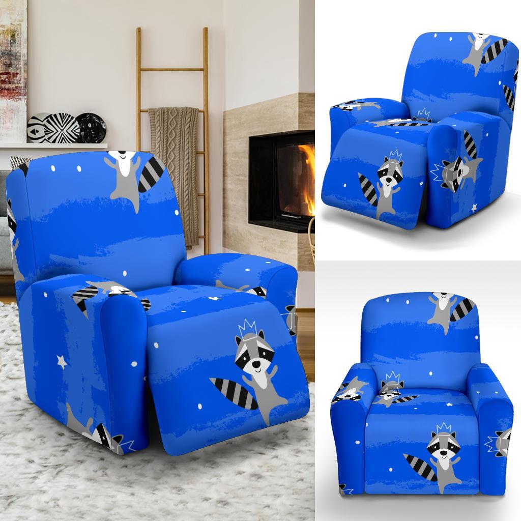 Print Pattern Raccoon Recliner Cover-grizzshop