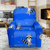 Print Pattern Raccoon Recliner Cover-grizzshop