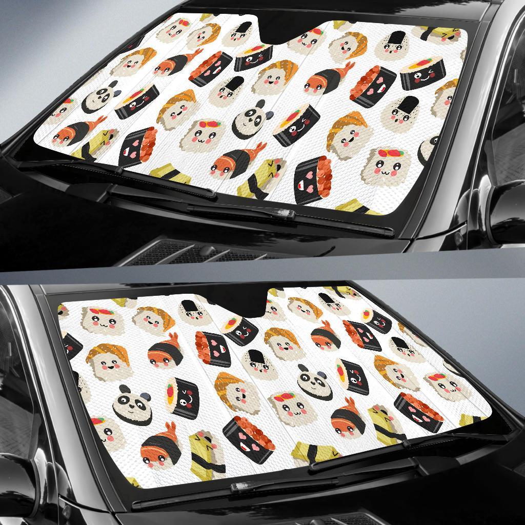 Print Pattern Sushi Car Sun Shade-grizzshop